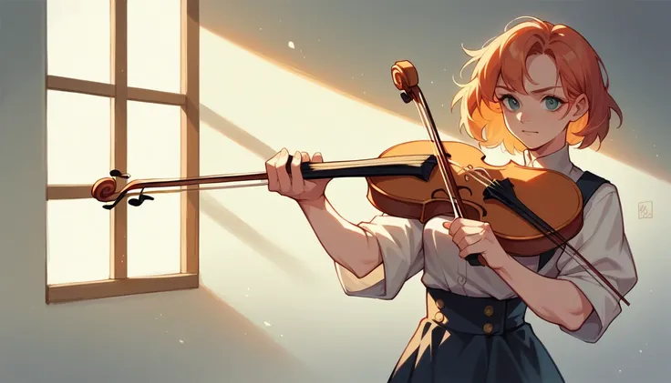 Girl Playing the Violin