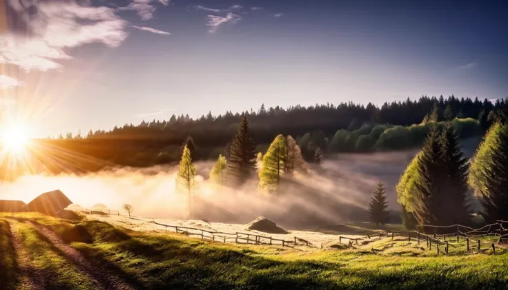 rural landscape、real、forest、ultra-detailed landscapes、portrait photography、 highest quality, highly detailed 8k wallpaper, beaut...