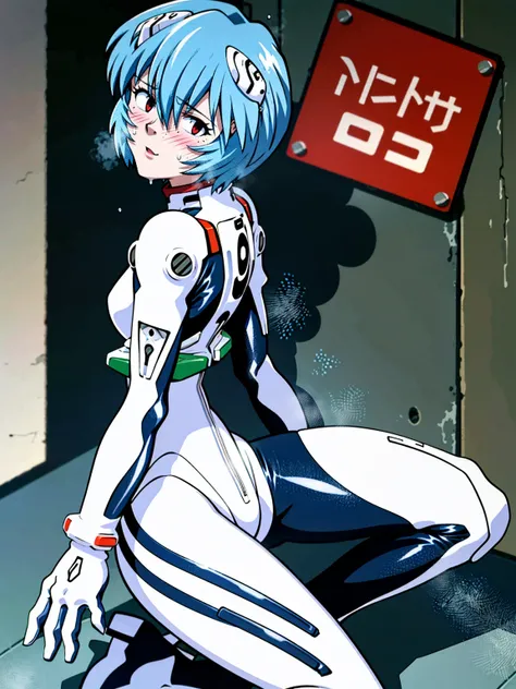 ((Highest quality, 8k wallpaper)),(masterpiece, Highest quality),Very detailed,High resolution,(Official Art:1.3),(((Anime screenshots,Black outline))),One girl,alone, Break mer1,(Rei Ayanami {Neon Genesis Evangelion,}1.2),masterpiece, best quality, outdoo...