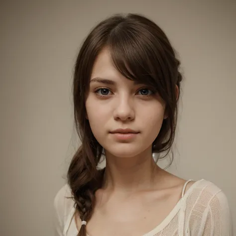 a cute realistic girl