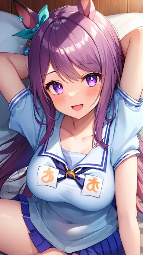 ((8k, best quality, masterpiece, highly detailed)),{{{nsfw}}},semi-realistic illustrations,mejiro mcqueen \(umamusume\),{1 girl,...