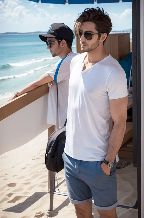 Not that beautiful man, casual beach clothing, office