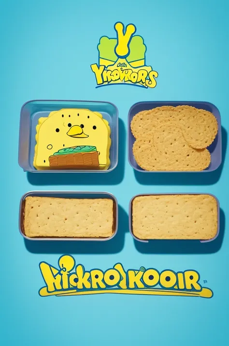 Create a logo for a snack bar called SpongeBob (use a background related to SpongeBob and remember that it will be used as your profile photo)
