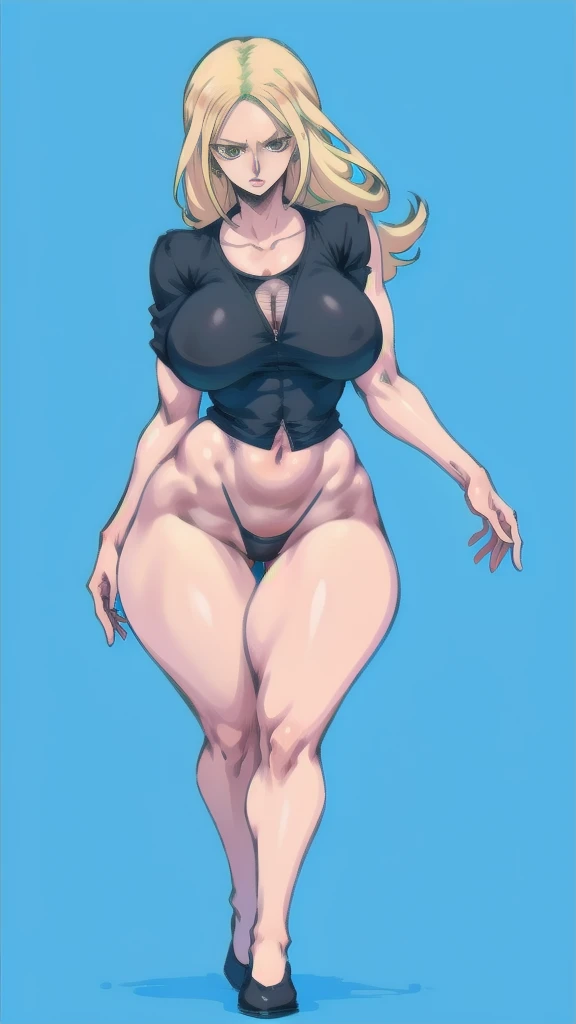 (full body), full body in image, full robin from one piece, nami clothes, fusion of nami and nico robin from one piece, full woman, full body, long hair, female body, curvy body, thicc body, big thighs, voluptuous body, full thick body, dinamic pose, curve...