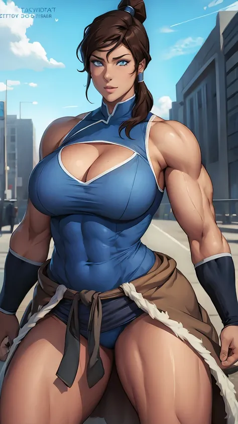 Sexy muscle woman korra growth huge 