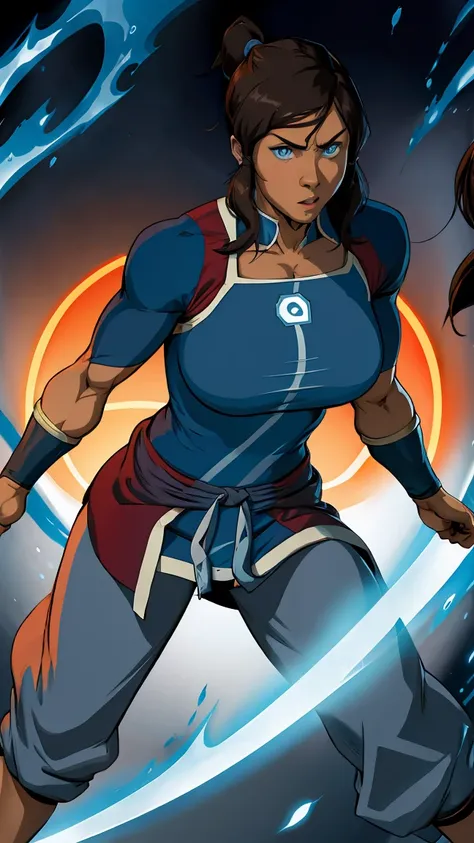 Muscle woman korra  last air bender