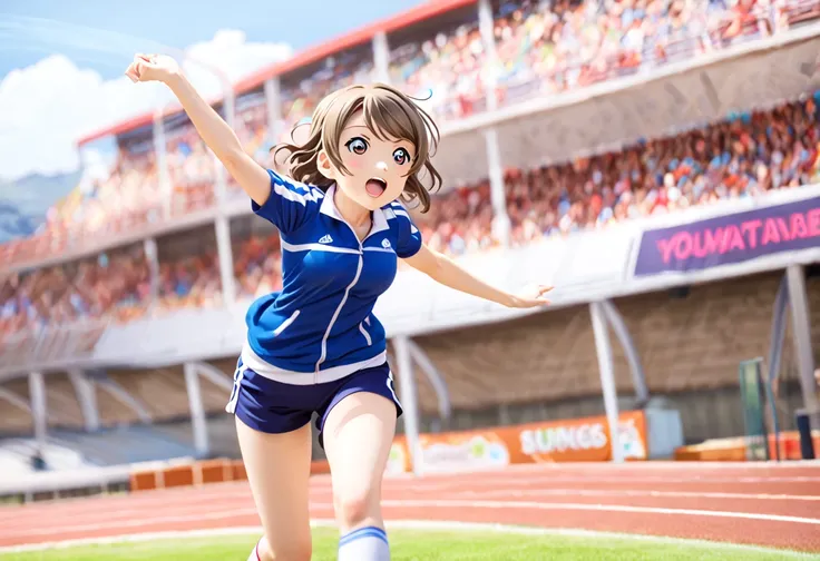 girl love live watanabe you   track  uniform running