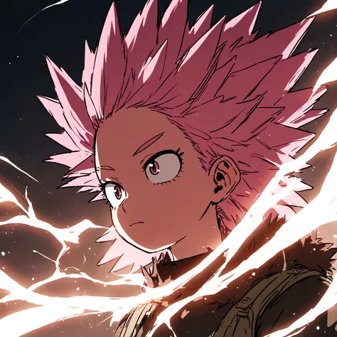 My hero academia cute female porcupine hero spiky pink hair