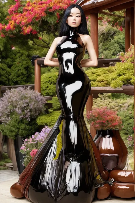 (masterpiece, best quality) photo of a woman, wearing dress, latex, full body, wearing dress, fullbloom, 1girl, solo
japanese wo...