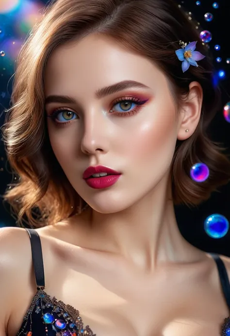 photorealistic realism 8k quality, fashion supermodel, (glamour, paparazzi taking pictures of her), (beautiful slim and sharp fa...