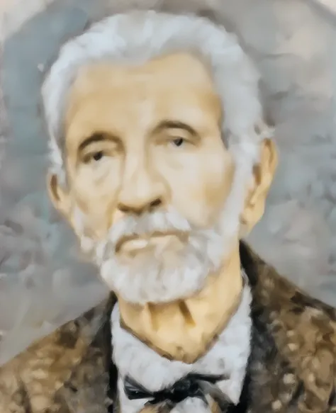 painting of a man with a beard and bow tie, inspired by László Beszédes, inspired by Agustín Fernández, Pablo Hurtado de Mendoza, inspired by Oscar Rodríguez Naranjo, inspired by Benito Quinquela Martín, a color photo, inspired by Morris Kestelman