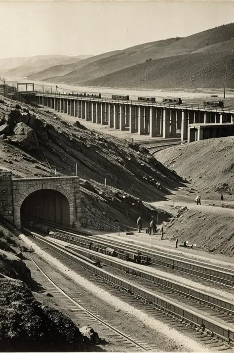 People building a railway in 1821