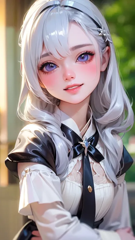 (((Highest quality))),(((Very detailed))),masterpiece,(((Realistic))),(((Photorealistic))),Russia、１men and women、Beautiful silver hair、Natural light、smooth lips、Small Nose、((No makeup))、(((Cute beautiful perfect face at 18 years old)))、Small breasts、Cute p...