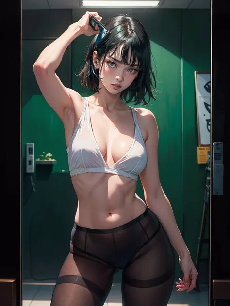 hyper realistic super detailed sexy fubuki, very detailed, expressions faciales sexy, seductive facial expressions, [:(face deta...