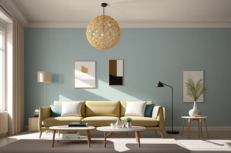 In a modern living room designed by renowned architects, the sleek lines and minimalist aesthetics come to life in a digital illustration reminiscent of M.C. Eschers mind-bending art. The rooms intricate geometry, furniture placement, and interplay of ligh...