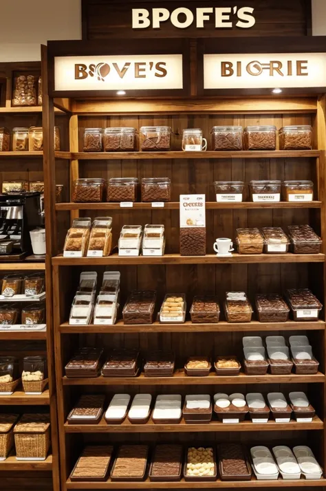 Brownie and coffee specialty store 