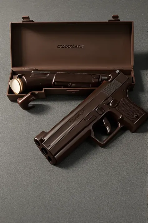 gun made of choclate