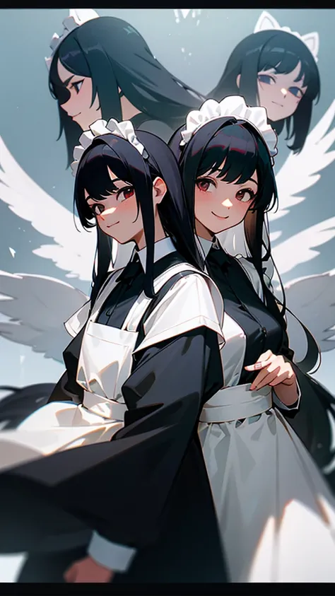 Animal Maid　Black Hair　Long hair　2 people　Back to Back　Too much exposure　smile