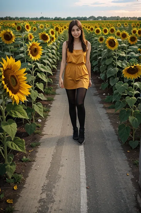 Sunflowers without people