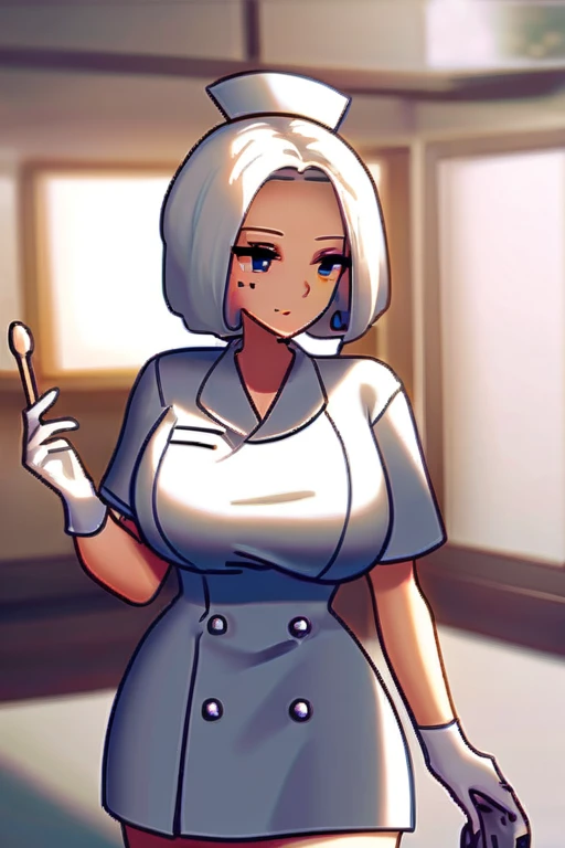 ((Лучшее качество)), ((шедевр)), (подробный), nurse, big breasts, r