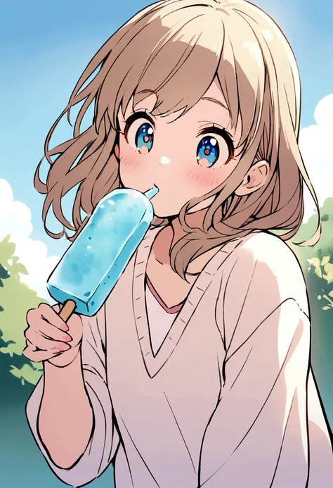  girl eating ice cream