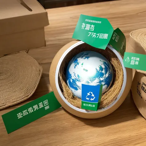 Banner design、The Earth is contained in a sealed container、Recycle Mark、SDGs、Connecting the Future、