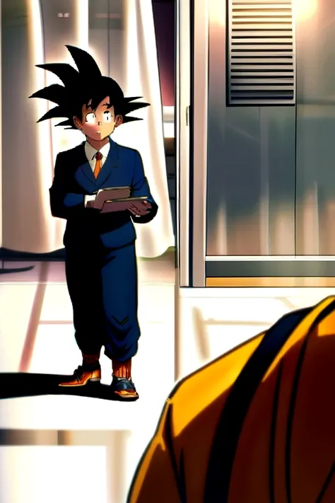 Goku dressed as a teacher 