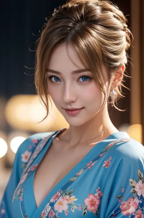 Gorgeous Japanese costumes、kimono、Fireworks display、On the chest、Full Body Tattoo、Hair tied up、Full body photo、Sexy Face、short hair、 A look of complete lust、(((masterpiece)))、((Highest quality))、((超Realistic))、成熟したwoman、成熟したwoman、perspective、Very detailed、...