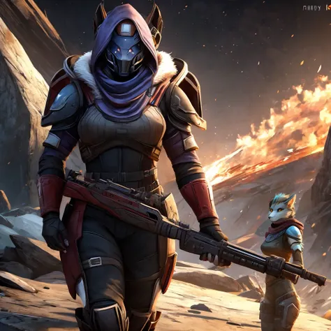 Destiny 2  female furry 
hunter 
