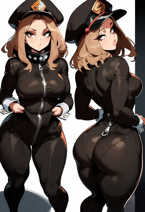 1girl, utsushimi kemii, boku no hero academia  masterpiece, best quality, very aesthetic, absurdres, newest  slim body,///// ,by nyantcha,cutesexyrobutts , by khyle,,////// beautiful face,  light brown hair  ,plump and glossy lips, . , , dark brown eyes,, ...