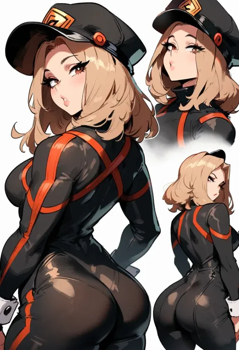 1girl, utsushimi kemii, boku no hero academia  masterpiece, best quality, very aesthetic, absurdres, newest  slim body,///// ,by nyantcha,cutesexyrobutts , by khyle,,////// beautiful face,  light brown hair  ,plump and glossy lips, . , , dark brown eyes,, ...