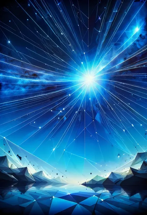 dream blue，starry sky background，crystal clear，detailed depiction，wide angle，global，hd，the streamer flashes