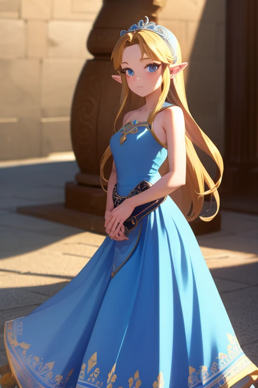 So Sexy and hot Princess Zelda in long dress