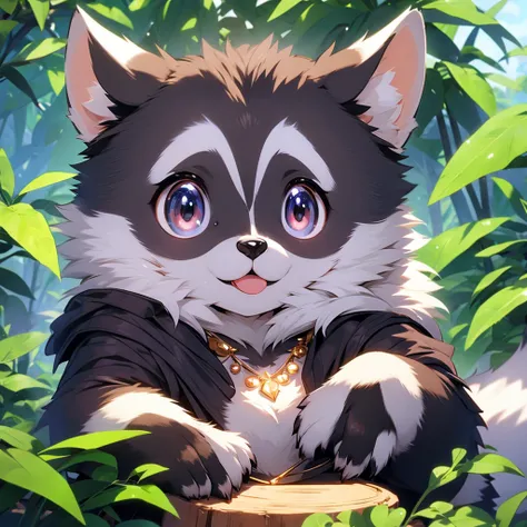 Raccoon,cute,necklace,Protecting nature,community