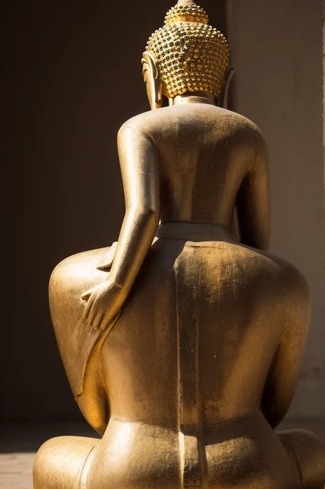 Girl Prancing Buddha, back view 