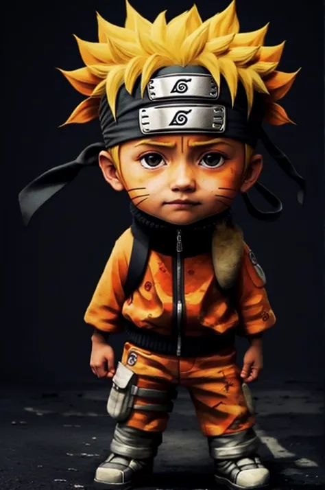 Naruto,1boy, black_background, fire, 9 fox tails,