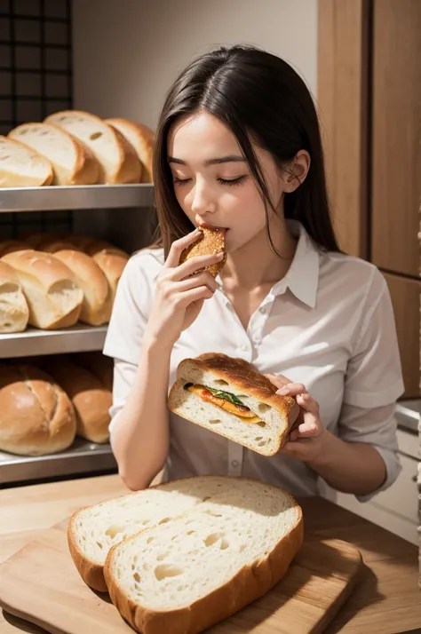 Bread eating bread 
