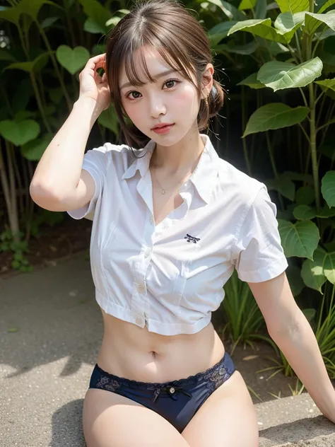 ((Best of the highest quality, 8k, Masterpiece, raw photo: 1.2)), (Sharp focus: 1.2), (1 AESPA, slim body type female, 21 y/o: 1.1), (Solo: 1.28), (realistic, photo-realistic:1.37), face focus, cute face, finely eyes, (droopy eyes: 1.32), (Emphasize promin...