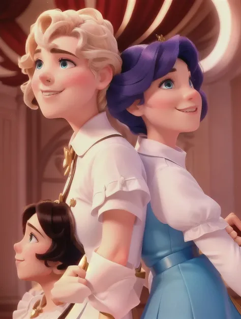 Disney film cover with a prince and a maid serving each other