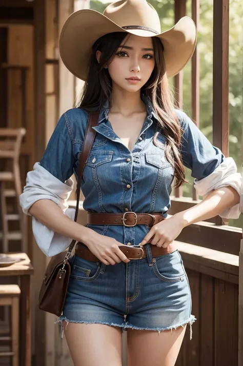 Make a cowboy style woman 