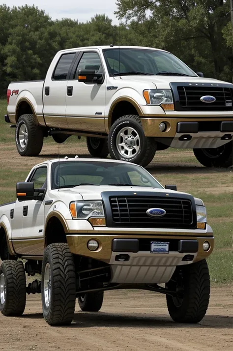 A 2006 Ford f-150 4x4 4-door pick up truck 