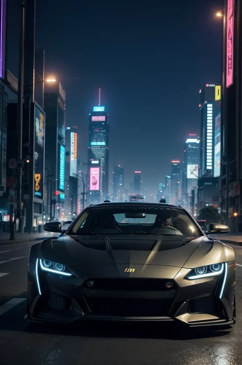 a cyberpunk car, a city of the future, cyberpunk city, Nikon, Canon, panorama, first-person view, 16k, 8k, highres, best quality, award winning, high quality, high details, super detail, masterpiece