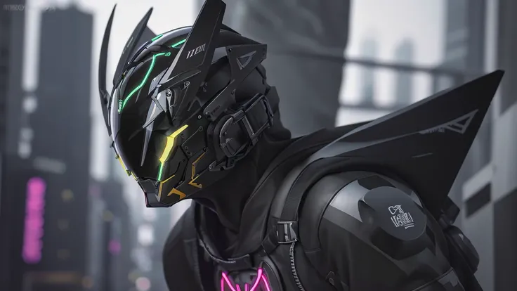 16k image, nice [woman | Batman], Form-fitting black leather biker outfit, bikersuit, biker gloves, (Huge breasts), The body is slim, Futuristic (Fully sealed cyber helmet) With jackal ears, Face Off, cyber punk, Amorous, Fascinating, stoop down, Bend, Sex...