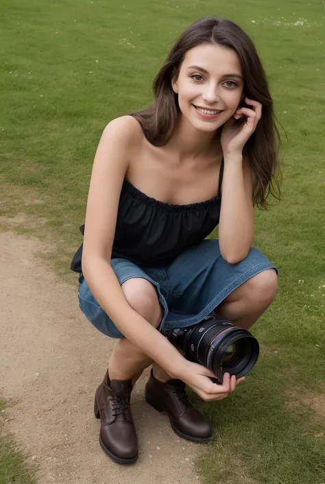 (fermer, photographie éditoriale d&#39;une femme de 21 ans), (visage très détaillé:1.4) (sourire:0.7) (arrière-plan à l&#39;intérieur de l&#39;obscurité, lunatique, étude privée:1.3) lancer, par Lee Jeffries, Nikon D850, photographie de pellicule ,4 Kodak ...