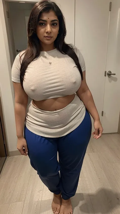 Busty indian aunty curvy hot in with shirt and pant