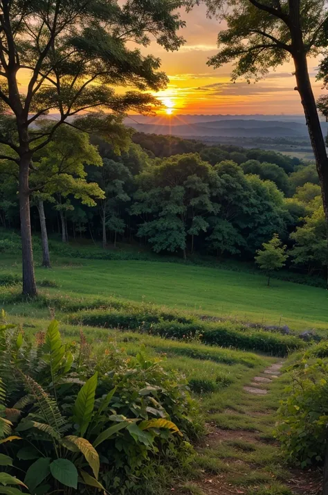 Sunrise view in nature