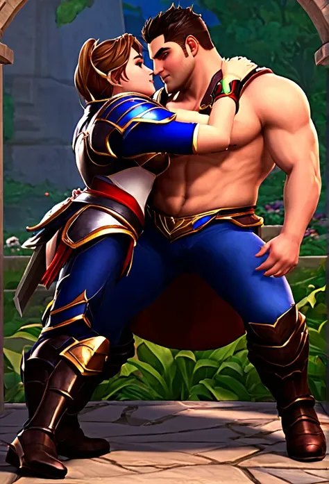 garen from league of leagend making love to darius 