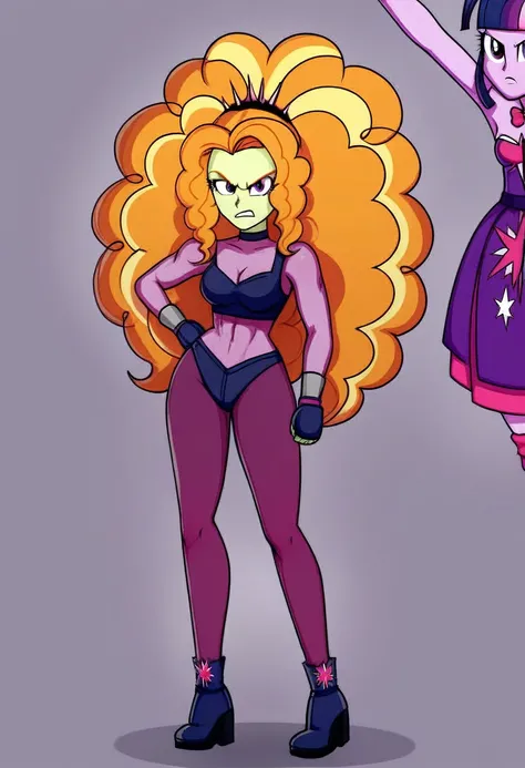 Eqg  . Twilight sparklr  boxing   adagio angry in the  bodystocking
