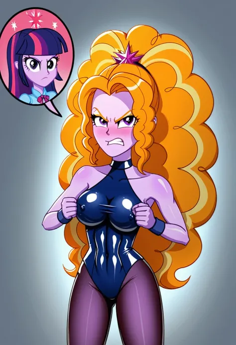 Eqg  . Twilight sparklr  boxing   adagio angry in the  bodystocking
