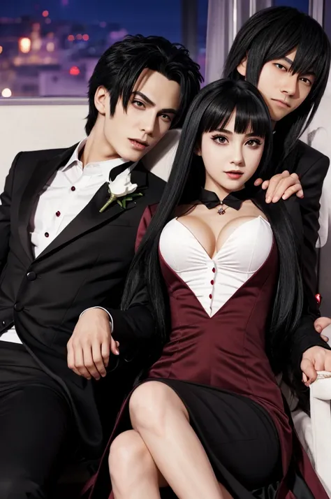 A vampire girl dating her anime vampire boyfriend